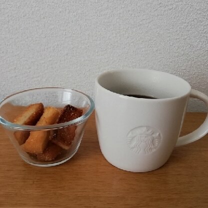 おやつの時間にコーヒーと一緒に美味しくいただきました♡